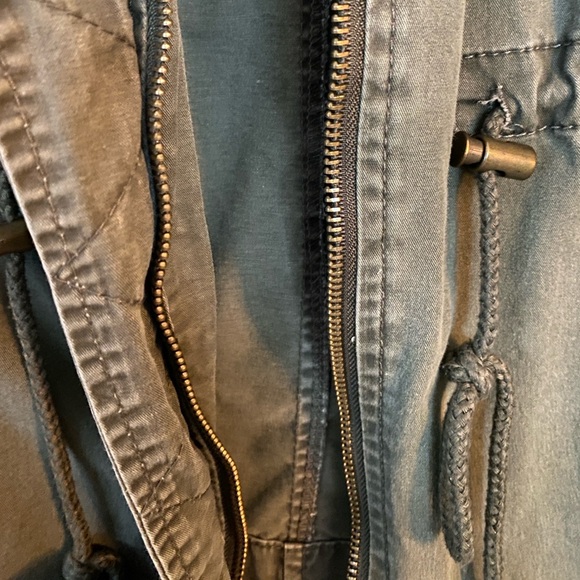 Rue21 Hooded Zip-up Green Anorak Utility Jacket | Size 1X - Picture 6 of 8